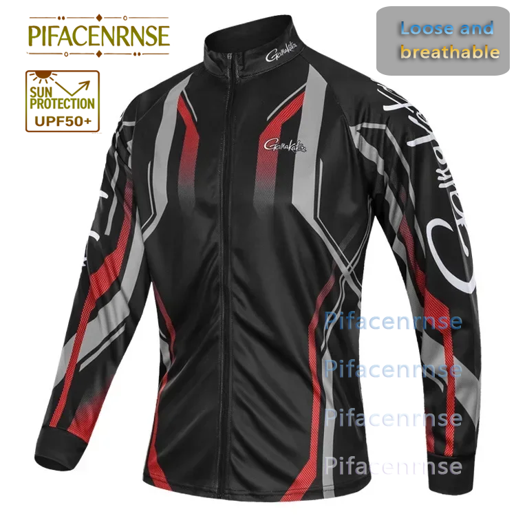 Hunting Outdoor Shirts - Herren Langarm Outdoor-Sportshirt Anti-UV Atmungsaktive Angelkleidung
