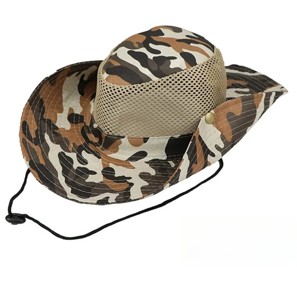 Mens Outdoor Hunting Hats - Camouflage Mesh Eimer Hüte Breite Krempe