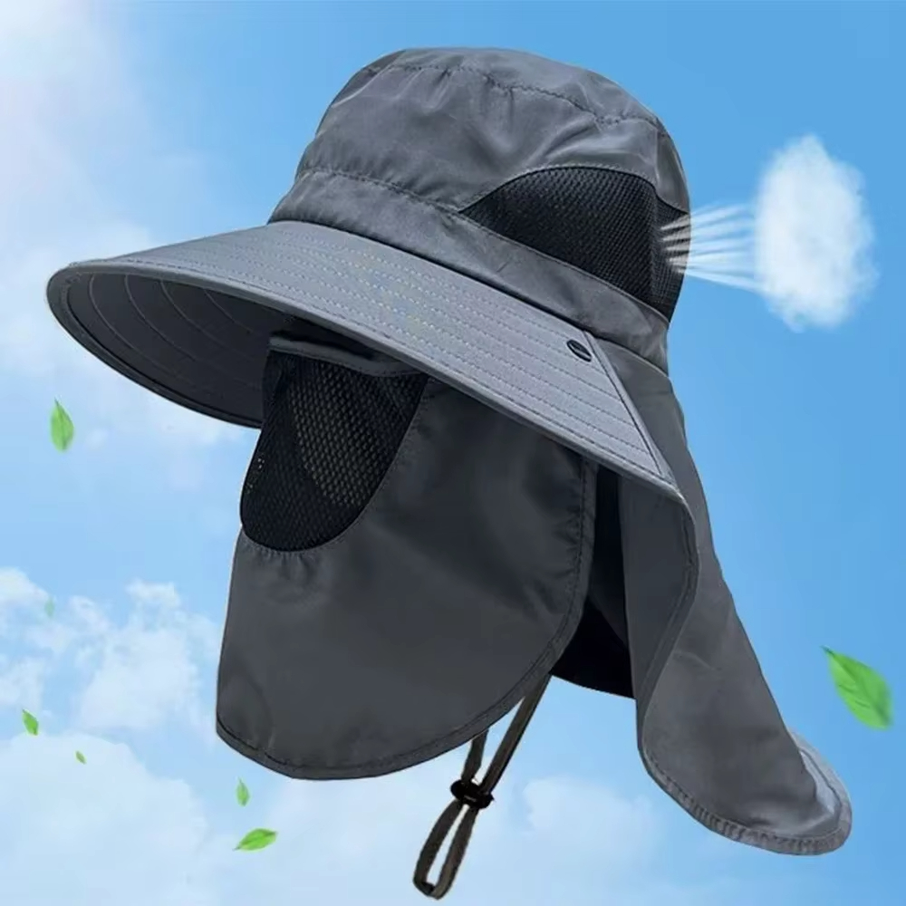 Mens Outdoor Hunting Hats - Sommer-Sonnenhüte UV-Schutz Outdoor Jagd Angeln Kappe