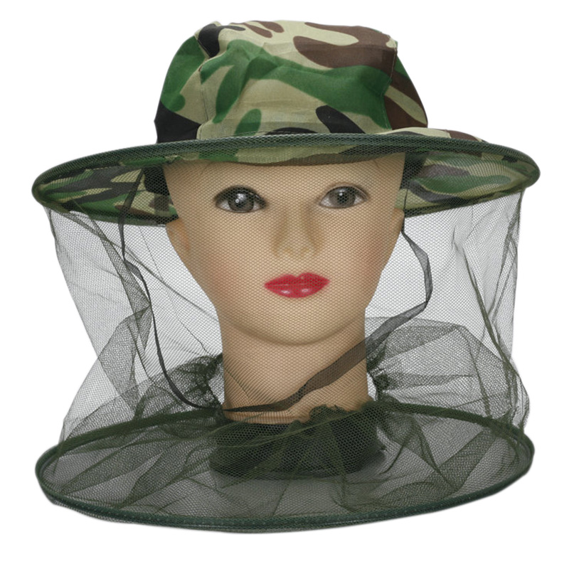 Mens Outdoor Hunting Hats - Anti-Mücken-Anglermütze mit Insektennetz, Atmungsaktiver Gesichtsschutz, Anglerhut