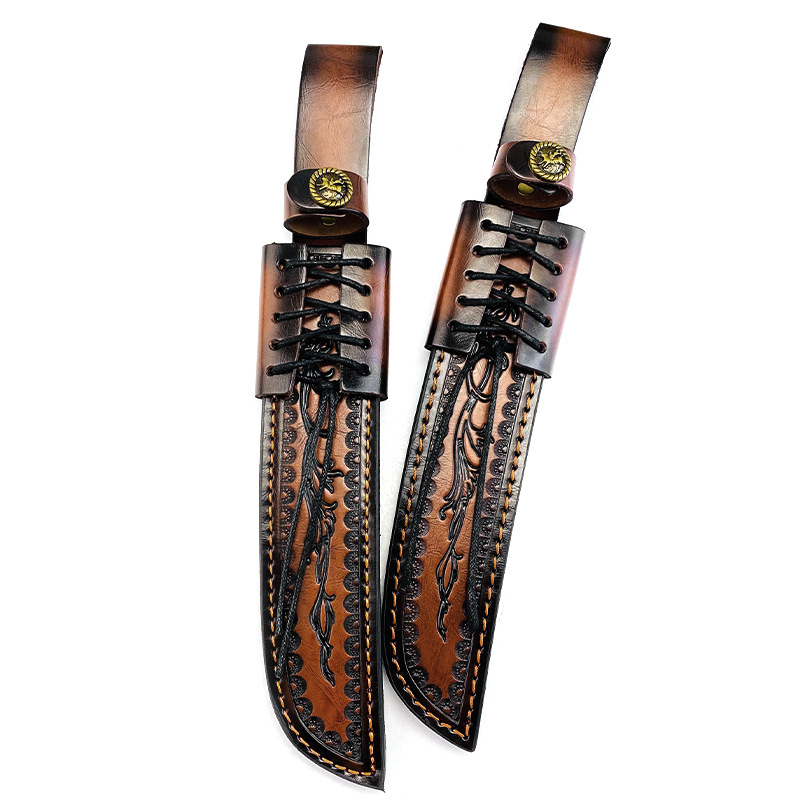 Knife Hunting Fixed Blade - Messerscheide aus echtem Rindsleder mit fester