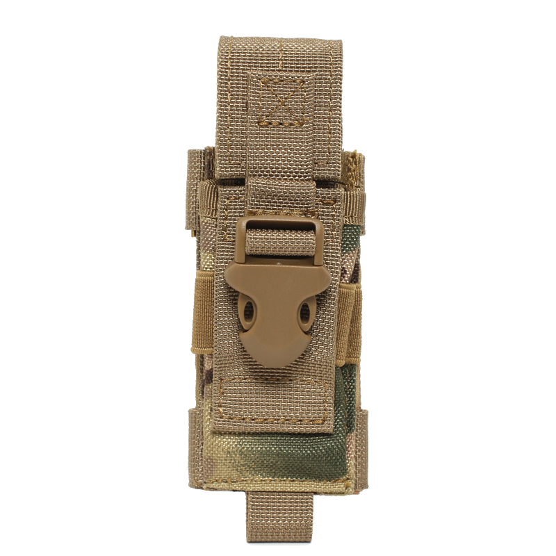 Outdoor Hunting Magazines - Taktische Molle-Taschenlampe-Halterung 9mm Magazin-Einzeltasche Messerholster EDC