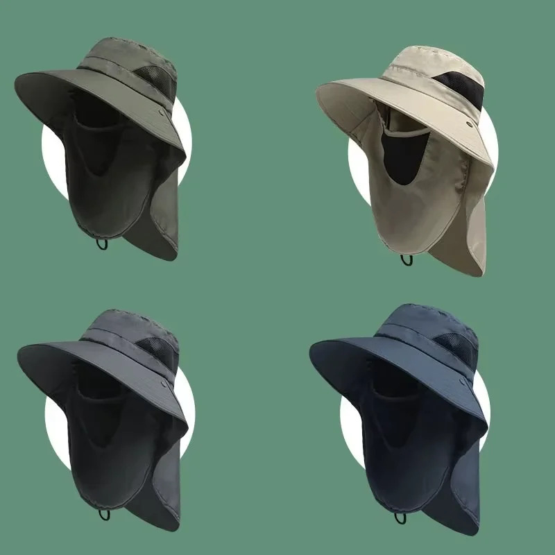 Mens Outdoor Hunting Hats - Sommer Sonnenhüte UV Schutz Outdoor Jagd