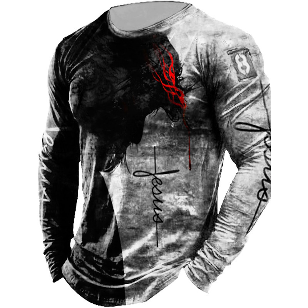 Outdoor Hunting Graphic Tees - Herren Langarm Grafiken Keine Jagd Tiere
