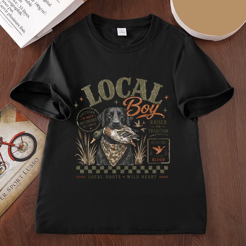 Local Boy Hunting Grafik-T-Shi – Outdoor Hunting Graphic Tees Bewertung und Preis