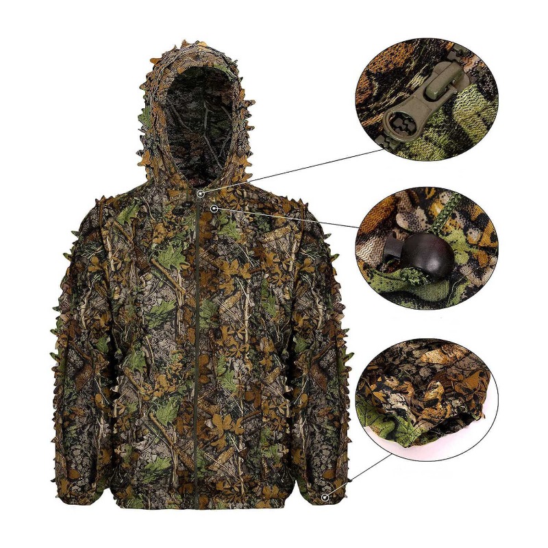 3D Blätter-Tarnanzug für die J – Outdoor Hunting Photography Bewertung und Preis
