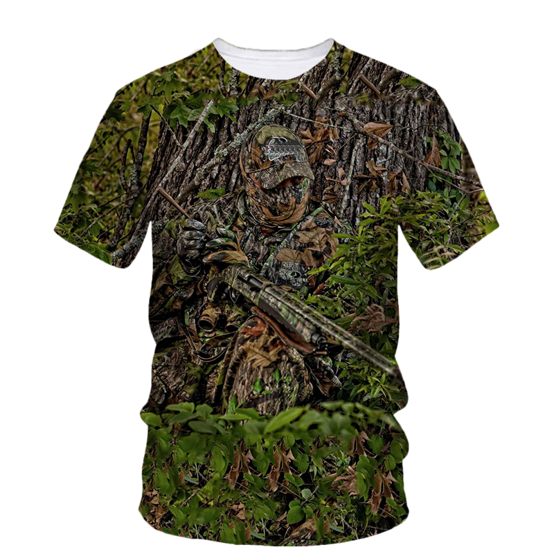 Sommer mode neue Jagd Camo Gra – Outdoor Hunting Graphic Tees Bewertung und Preis