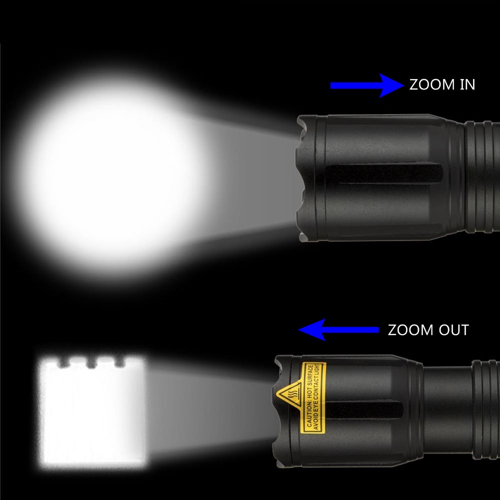 Zoom 4-Farben-LED-Taschenlampe – Outdoor Hunting Photography Bewertung und Preis