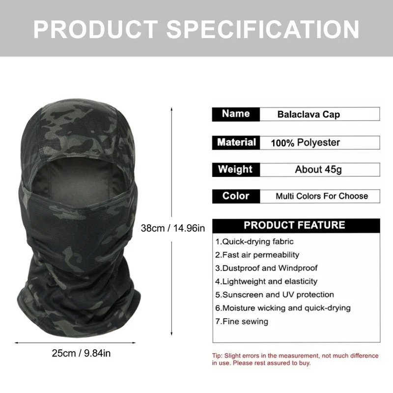 Tarnfarben-Balaclava-Mütze Fah – Mens Outdoor Hunting Hats Bewertung und Preis
