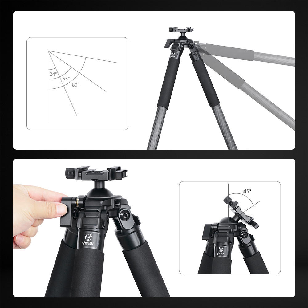 VICELK MK323 Carbonfaser-Stati – Outdoor Hunting Photography Bewertung und Preis